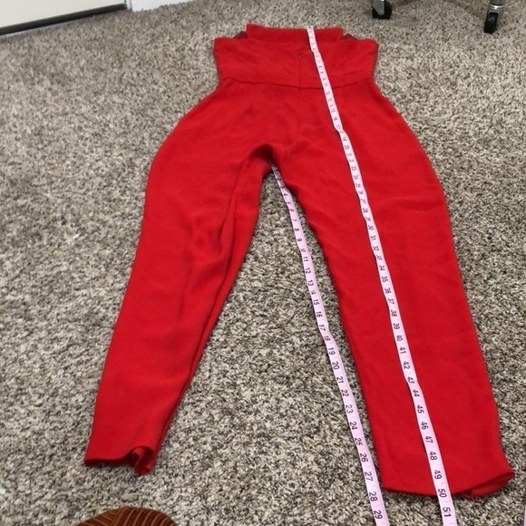 Jill Jill Stuart Strapless Jumpsuit Size 4 Red - Picture 9 of 11